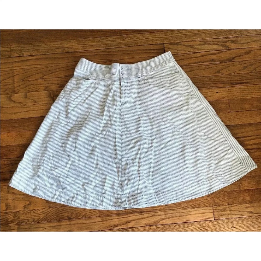 Ralph Lauren Denim Stripe Flare skirt 12